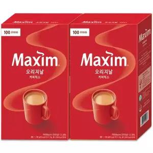 맥심 오리지날 커피믹스 100TX2개 총200T