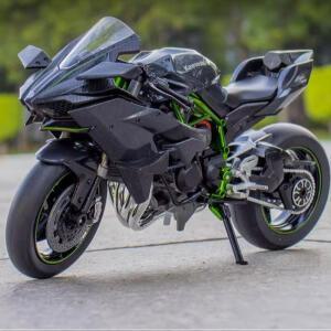 모형 오토바이 바이크 피규어 굿즈 최신식 쇼바 라이트 기능 옵션 다이캐스트 가와사키 H2R BIKE Kawasaki