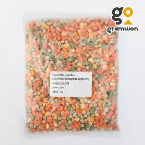 혼합 야채 4종 1KG 냉동 샐러드 볶음밥 믹스 손질 계란찜