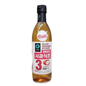 청정원 100_ 자연발효 정통사과식초 800ML x 2개 e82914