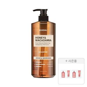 쿤달 네이처 샴푸 아카시아모링가 1058ml, 1개+증정(샴푸+트리트먼트 바이올렛뮤게 10ml, 2구, 2개)