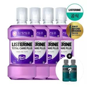 [리스테린] 토탈케어 플러스 750ml x4 +(증)쿨민트 100ml x2