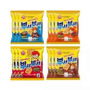 오뚜기 뿌셔뿌셔 4종 세트 불고기맛+바베큐맛+양념치킨맛+떡볶이맛 90g 3개씩 12개