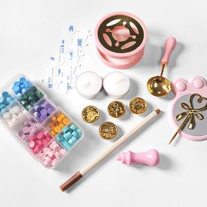 올인원 실링왁스 키트 만들기세트 DIY 취미 여가 키덜트 청첩장 도장 인장 씰링 스탬프