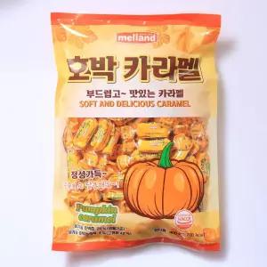 호박 카라멜 (400g) 화이트데이 사탕 캔디 간식 선물/대용량/업소용/경로당/디저트/식당/어르신/츄잉/옛날