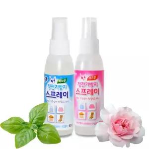 리빙굿 정전기방지스프레이 2개 (로즈향1+허브향1)