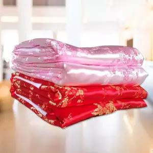 원앙 이불 커버 황금복 200x230 비단 행운 옛날 복고 지퍼형 전통