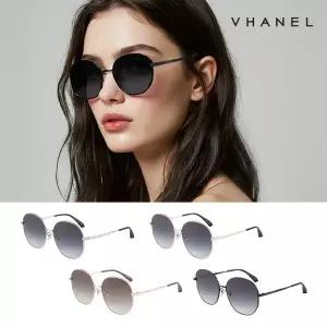 바넬 패션 메탈 선글라스 자외선차단 VN2501CS 블랙 실버 골드