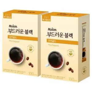 동서식품 맥심 모카골드 부드러운 블랙 200T 100Tx2개