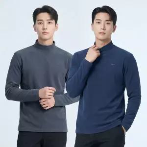 [이지바이]1+1 이지바이 맨즈히트 남성 반목티 기모 폴라플리스 반폴라 티셔츠(M6OPWT11)