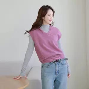 [르포엠]울100 루미안 홀가먼트 후드 베스트