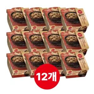 CJ 햇반 솥반 소고기 우엉밥 200g 12개