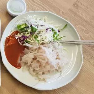 동해안 가자미 물가자미 미주구리 회 물회 무침 세꼬시 500g (야채 초장 포함)