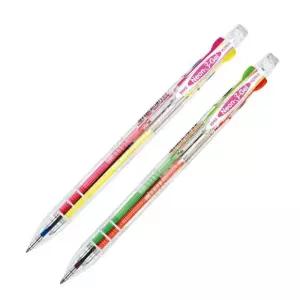 네온 3겔 형광3색볼펜 0.5mm (12개 1세트)/볼펜/선물/사무실/문구/팬시/필기구/학생/서류/다이어리/멀티/펜