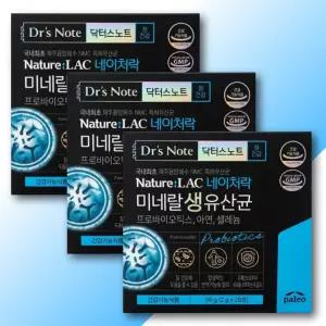 닥터스노트 장건강 팔레오 미네랄 생유산균 프로바이오틱스 28포 3박스 아연 셀레늄