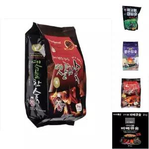 옛골 참숯 3kg 착화제 포함/숯/바베큐/캠핑/야외/펜션/여행/요리/캠피숯/숯불구이/홈베큐/구이용숯/고기숯