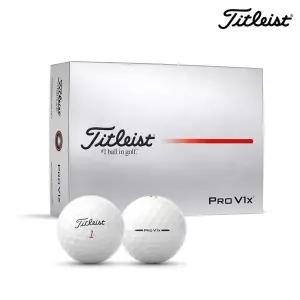 [타이틀리스트] 골프공 Pro V1X 25 골프볼 4피스 12개입, 화이트