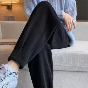 코듀로이 기모 배기핏 밴딩팬츠 포근한 데일리 팬츠