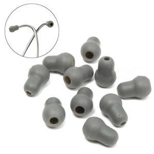 도매 10PCS 부드러운 실리콘 블랙 그레이 소프트 귀 팁 교체 귀마개 이어폰 버드 Littmann 청진기
