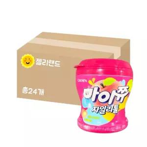 크라운 마이쮸 자일리톨 용기 복숭아 110g X 24개 (1BOX)