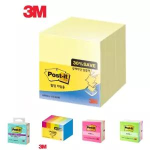 3M 포스트잇 팝업 노트 리필용 알뜰팩/점착식/문구용/사무실/스티커/접착식/사각/메모/접착/메모지/점착