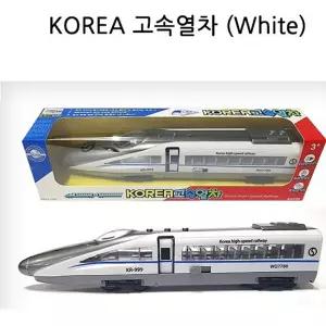 기차 고속열차 작동완구 sg KOREA 화이트 미니카 불빛