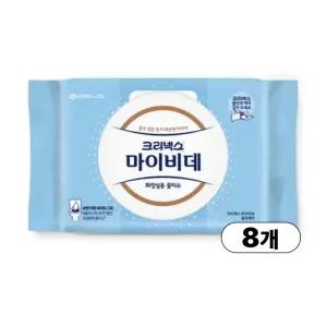 크리넥스 마이비데 클린케어 화장실용 물티슈 캡형 80매 X 8팩