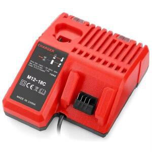 밀워키 M12-18C 듀얼 포트 다중 전압 리튬 이온 배터리 M12 M18 호환 3A 12V 14V 18V 고속 충전기 교체