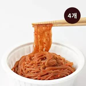 [슬로우래빗]가벼운 곤약 비빔면 118kcal 컵면 220g 4개