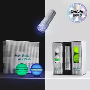 [볼빅][본사직영] 볼빅 나이트 버디 UV 라이트 컬러혼합 골프공 6구 선물세트