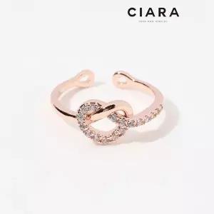 [하프클럽/씨아라]CIARA 14K Chieri 하프샤이닝 타잉 러브 반지(GoldPlated)