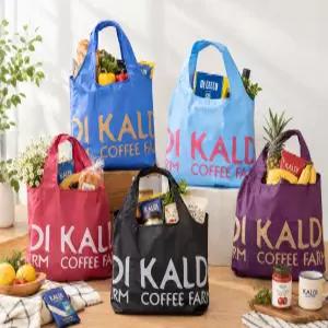 일본 KALDI 휴대용 에코백 접이식 장바구니