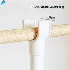 Y자형 스프링 연장형 수직 봉 발코니 빨래 건조대 지지대 옷장 옷걸이 봉 스탠드