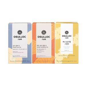 오설록 과일향 3종 세트 60입 (삼다 꿀배 티 + 제주 삼다 영귤 + 허니살구향)