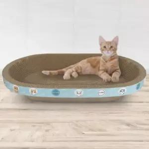 소파형스크래쳐 고양이 타원형 특대형 스크래쳐 소파형 스크래처 65cm