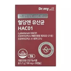 닥터마이올 혈당엔 유산균 HAC01 190mg x 30캡슐 1개