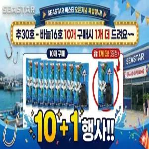 씨스타(SEASTAR) 친환경 묶음추 추30-바늘16호 10+1 행사 . 원투 바다낚시채비 백조기,망둥어,광어,우럭