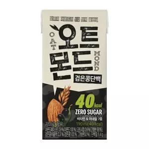 롯데칠성 오트몬드 검은콩단백 190ml 저당 한끼 영양