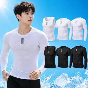 스포츠 언더레이어 쿨 베이스레이어 컴프레션 긴팔 반팔 망사 여름 골프 러닝 등산 흡습속건 쿨링 여름용