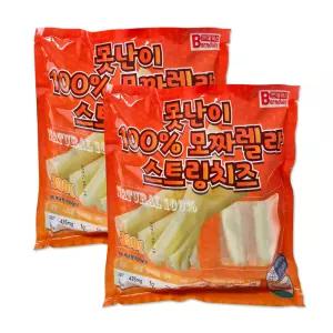 자연산 100프로 못난이 모짜렐라 스트링 치즈 300g x 2개(치즈스틱)