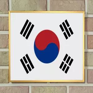 알루미늄 태극기 A3사이즈 40*60cm사이즈 11가지 몰딩 색상 슬림형 태극기 액자