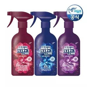 피죤 섬유탈취제 시그니처 430ml x 3종 세트 (미스틱레인+아이스플라워+플라워페스티벌)