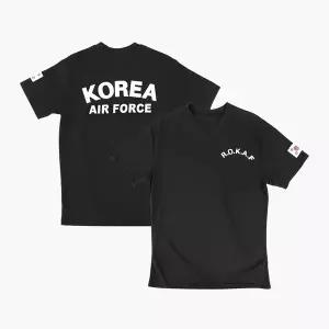 공군 로카프티 ROKAF 반팔 검정 에어포스 로카티