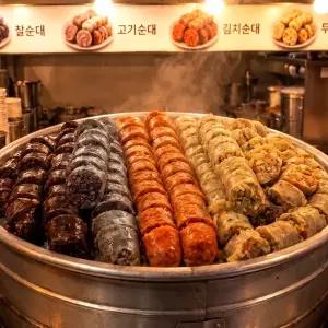 가마솥 순대트럭 모듬 4종 순대 (찰/고기/김치/두부) X 2팩