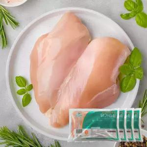 [밀리원/국내산] 유황 먹여 키운 신선한 닭가슴살(냉장) 600g 4팩 세트