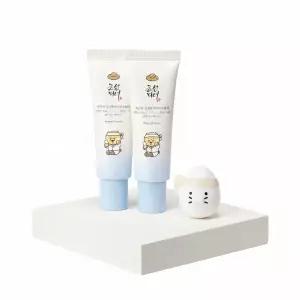 [쿨링진정/쌀알춘식이스트레스볼] 조선미녀 맑은쌀 선크림 아쿠아프레쉬 50ml 2입 기획