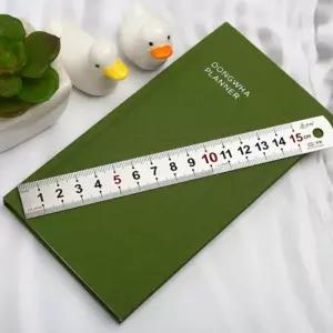 서치B2 두껍고 스틸자 튼튼한 제도자 15cm 철자 쇠자 수평자 생활