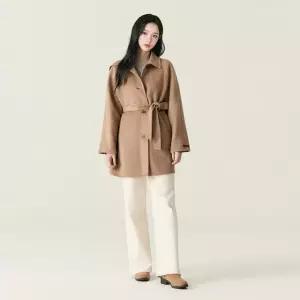 [AK수원점] [로엠] 카라 벨티드 미디코트 RMJHF4VR22