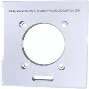 Hobbywoodcraft 두꺼운 4인치 정사각형 베이스플레이트 업그레이드로 Milwaukee M18 2723-20 고정 라우터용