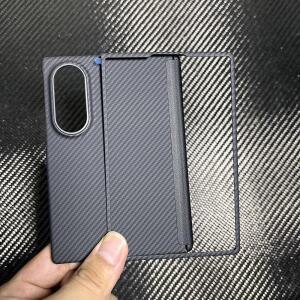 삼성 갤럭시 Z 폴드 8용 마그세이프 마그네틱 케이스 와이드 카본 파이버 커버 아라미드
